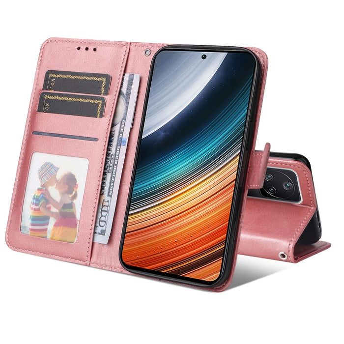 Estuche para teléfono de cuero con textura de becerro, For Xiaomi Redmi K40S / Poco F4, For Xiaomi Redmi Note 11T Pro/Poco X4 GT