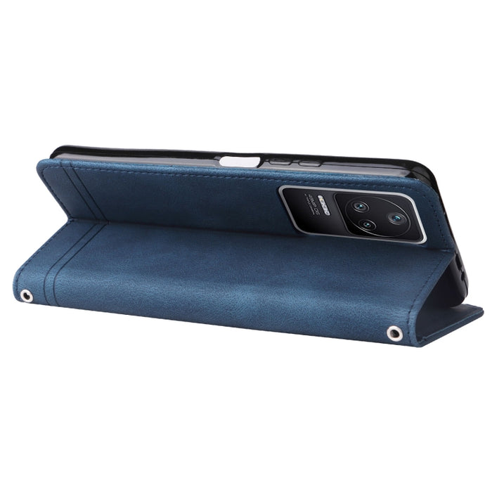 Estuche de cuero con botón de metal Skin Feel Life Tree, For Xiaomi Redmi K40S / Poco F4, For Xiaomi Redmi Note 11T Pro/Poco X4 GT