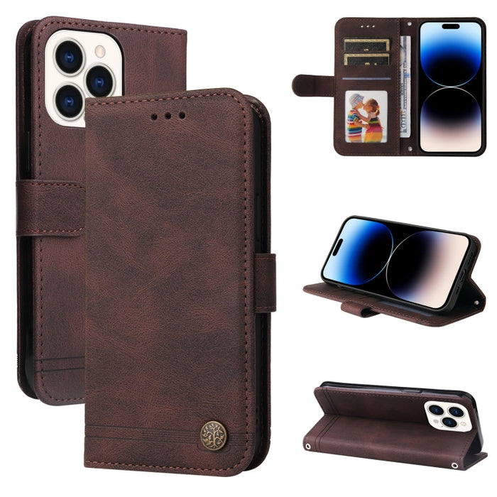 Estuche de cuero Skin Feel Life Tree