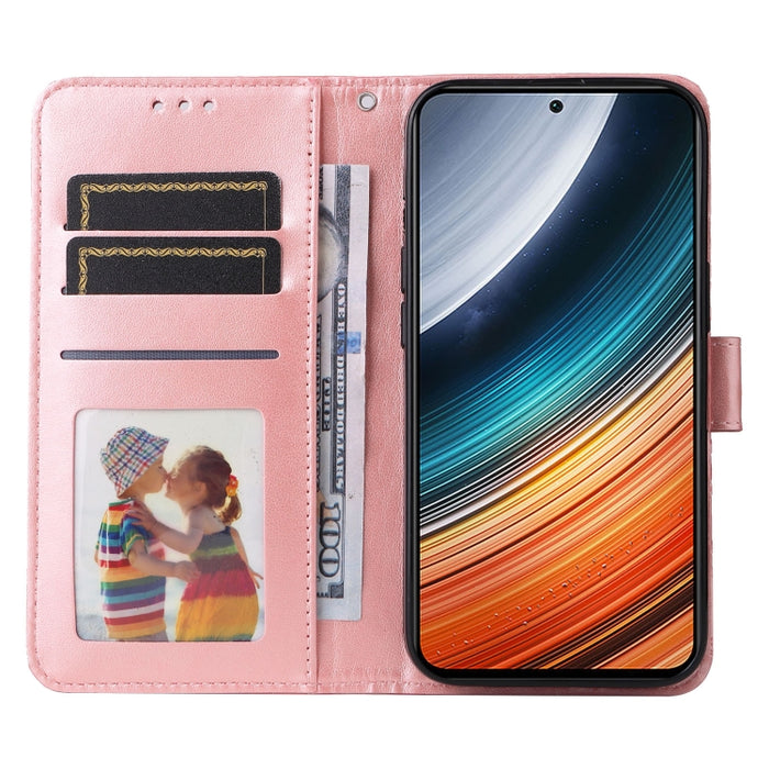 Estuche para teléfono de cuero con estampado de girasol en relieve, For Xiaomi Redmi K40S / Poco F4, For Xiaomi Redmi Note 11T Pro/Poco X4 GT, For Infinix Hot 12, For Infinix Hot 12 Play, For Infinix Smart 6