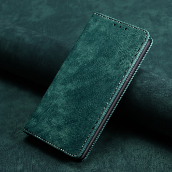 Estuche para teléfono de cuero magnético con cepillo antirrobo RFID, For OPPO A36 4G/A76 4G Global, For OPPO Find X2, For OPPO Find X5, For OPPO K10 Pro 5G, For OPPO Reno6 Pro, For OPPO Reno8 5G, For OPPO Reno8 Pro+ 5G, For Realme 9 Pro/V25/Q5 5G      ...