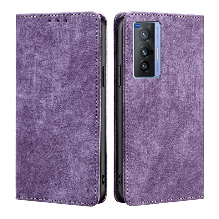 Estuche para teléfono de cuero magnético con cepillo antirrobo RFID, For OPPO A36 4G/A76 4G Global, For OPPO Find X2, For OPPO Find X5, For OPPO K10 Pro 5G, For OPPO Reno6 Pro, For OPPO Reno8 5G, For OPPO Reno8 Pro+ 5G, For Realme 9 Pro/V25/Q5 5G      ...