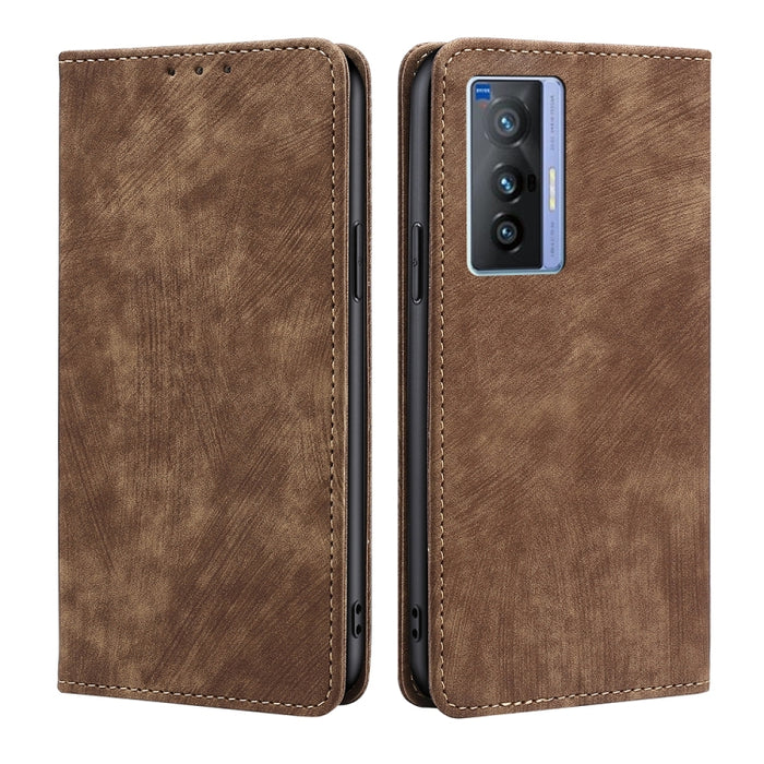 Estuche para teléfono de cuero magnético con cepillo antirrobo RFID, For OPPO A36 4G/A76 4G Global, For OPPO Find X2, For OPPO Find X5, For OPPO K10 Pro 5G, For OPPO Reno6 Pro, For OPPO Reno8 5G, For OPPO Reno8 Pro+ 5G, For Realme 9 Pro/V25/Q5 5G      ...