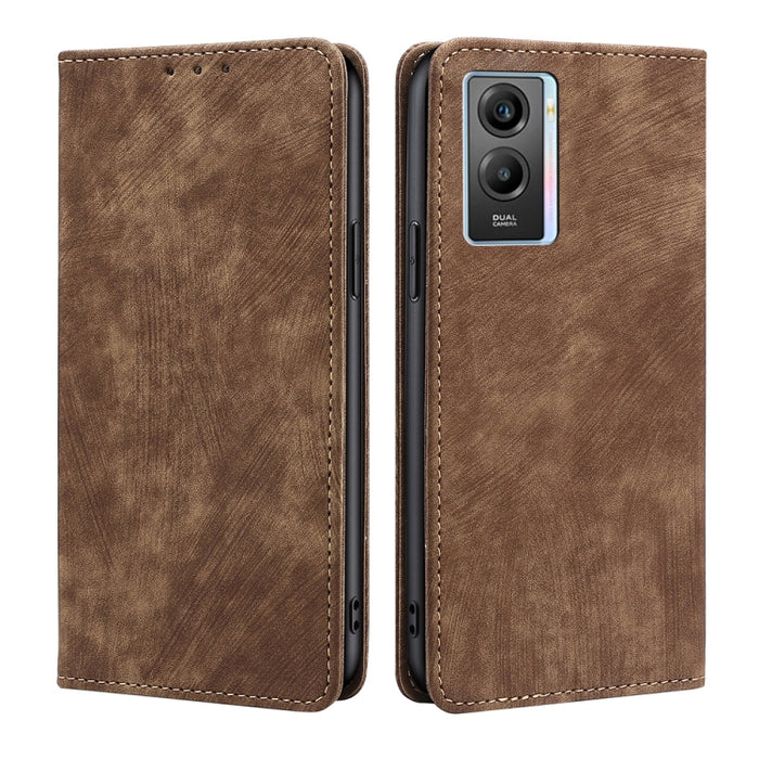 Estuche para teléfono de cuero magnético con cepillo antirrobo RFID, For OPPO A36 4G/A76 4G Global, For OPPO Find X2, For OPPO Find X5, For OPPO K10 Pro 5G, For OPPO Reno6 Pro, For OPPO Reno8 5G, For OPPO Reno8 Pro+ 5G, For Realme 9 Pro/V25/Q5 5G      ...