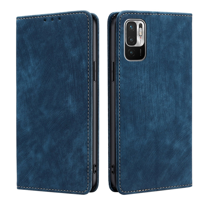 Estuche para teléfono de cuero magnético con cepillo antirrobo RFID, For Xiaomi Redmi Note 10 JE  Japan, For Xiaomi 12, For Xiaomi 12S Ultra, For Xiaomi Poco C40, For Xiaomi Poco M4 5G, For OnePlus Nord CE 2 5G, For ZTE Axon 30 Pro