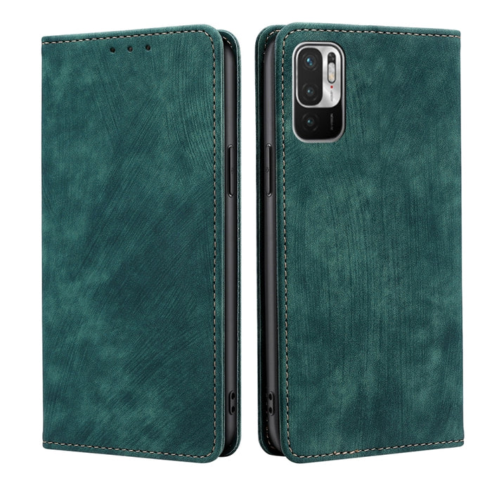 Estuche para teléfono de cuero magnético con cepillo antirrobo RFID, For Xiaomi Redmi Note 10 JE  Japan, For Xiaomi 12, For Xiaomi 12S Ultra, For Xiaomi Poco C40, For Xiaomi Poco M4 5G, For OnePlus Nord CE 2 5G, For ZTE Axon 30 Pro