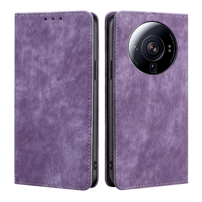 Estuche para teléfono de cuero magnético con cepillo antirrobo RFID, For Xiaomi Redmi Note 10 JE  Japan, For Xiaomi 12, For Xiaomi 12S Ultra, For Xiaomi Poco C40, For Xiaomi Poco M4 5G, For OnePlus Nord CE 2 5G, For ZTE Axon 30 Pro