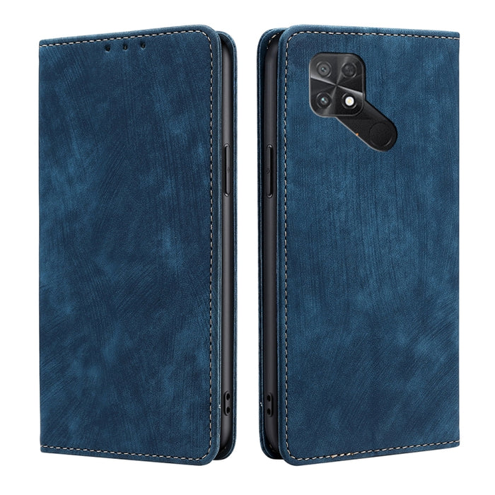 Estuche para teléfono de cuero magnético con cepillo antirrobo RFID, For Xiaomi Redmi Note 10 JE  Japan, For Xiaomi 12, For Xiaomi 12S Ultra, For Xiaomi Poco C40, For Xiaomi Poco M4 5G, For OnePlus Nord CE 2 5G, For ZTE Axon 30 Pro