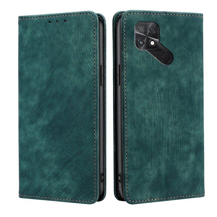 Estuche para teléfono de cuero magnético con cepillo antirrobo RFID, For Xiaomi Redmi Note 10 JE  Japan, For Xiaomi 12, For Xiaomi 12S Ultra, For Xiaomi Poco C40, For Xiaomi Poco M4 5G, For OnePlus Nord CE 2 5G, For ZTE Axon 30 Pro
