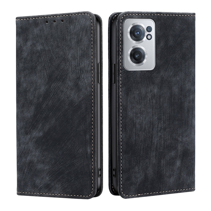 Estuche para teléfono de cuero magnético con cepillo antirrobo RFID, For Xiaomi Redmi Note 10 JE  Japan, For Xiaomi 12, For Xiaomi 12S Ultra, For Xiaomi Poco C40, For Xiaomi Poco M4 5G, For OnePlus Nord CE 2 5G, For ZTE Axon 30 Pro