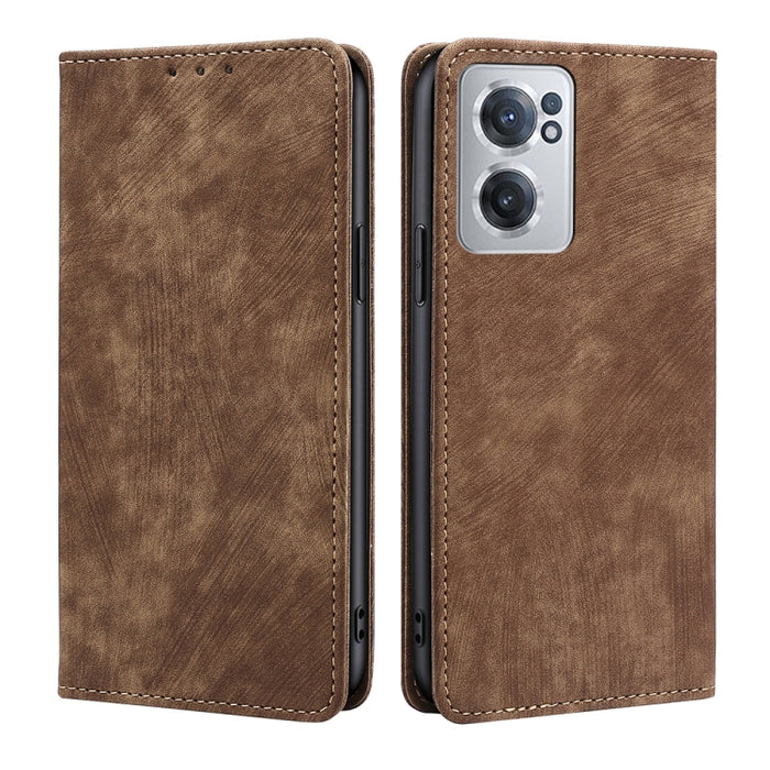 Estuche para teléfono de cuero magnético con cepillo antirrobo RFID, For Xiaomi Redmi Note 10 JE  Japan, For Xiaomi 12, For Xiaomi 12S Ultra, For Xiaomi Poco C40, For Xiaomi Poco M4 5G, For OnePlus Nord CE 2 5G, For ZTE Axon 30 Pro