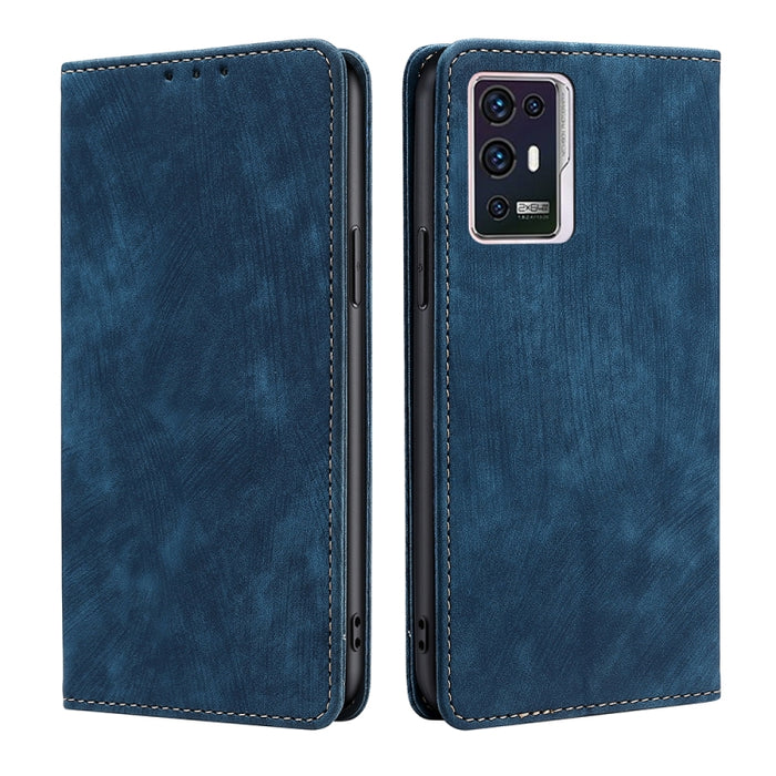 Estuche para teléfono de cuero magnético con cepillo antirrobo RFID, For Xiaomi Redmi Note 10 JE  Japan, For Xiaomi 12, For Xiaomi 12S Ultra, For Xiaomi Poco C40, For Xiaomi Poco M4 5G, For OnePlus Nord CE 2 5G, For ZTE Axon 30 Pro