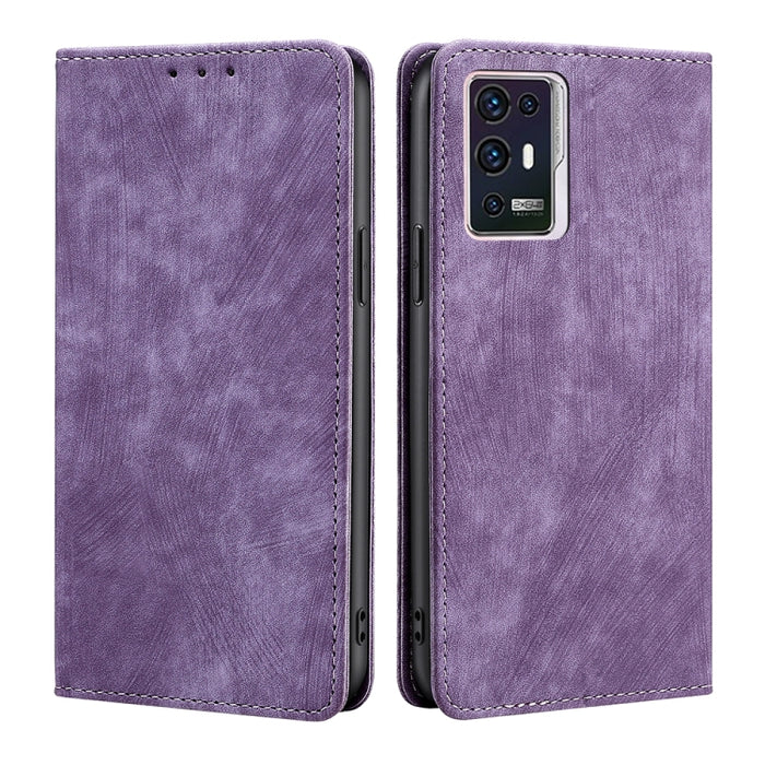 Estuche para teléfono de cuero magnético con cepillo antirrobo RFID, For Xiaomi Redmi Note 10 JE  Japan, For Xiaomi 12, For Xiaomi 12S Ultra, For Xiaomi Poco C40, For Xiaomi Poco M4 5G, For OnePlus Nord CE 2 5G, For ZTE Axon 30 Pro