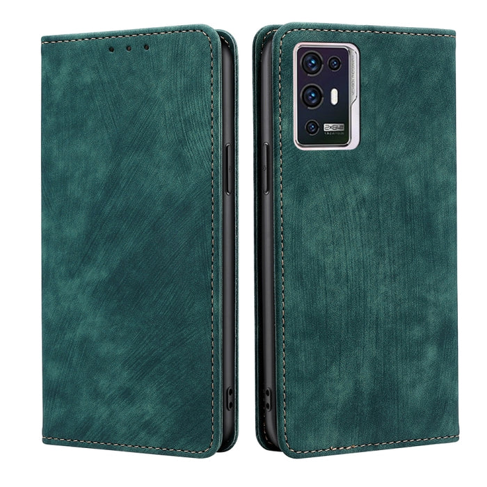 Estuche para teléfono de cuero magnético con cepillo antirrobo RFID, For Xiaomi Redmi Note 10 JE  Japan, For Xiaomi 12, For Xiaomi 12S Ultra, For Xiaomi Poco C40, For Xiaomi Poco M4 5G, For OnePlus Nord CE 2 5G, For ZTE Axon 30 Pro