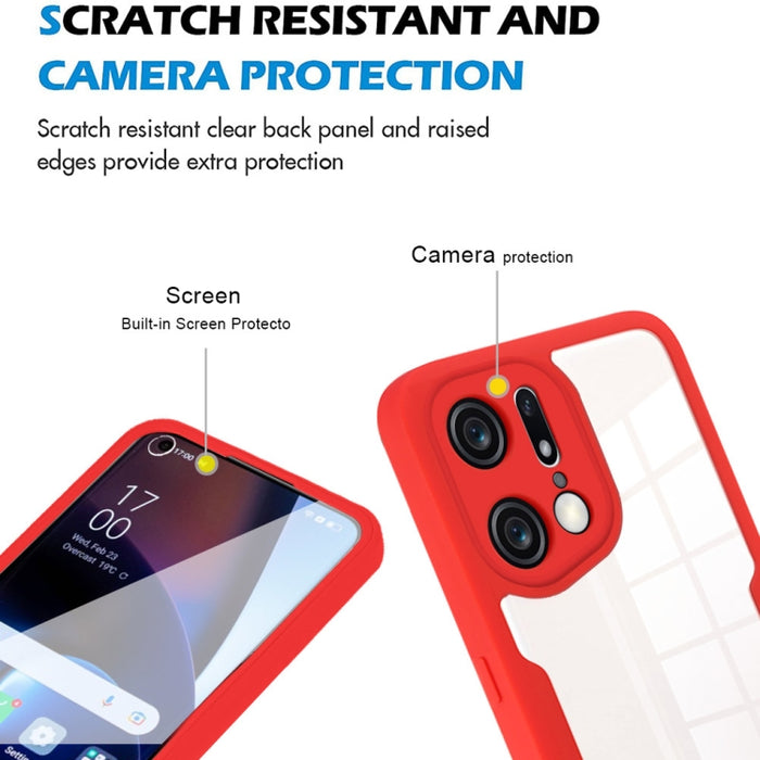 Estuche para teléfono de cobertura total de 360 grados, For OPPO Find X5 Pro, For Realme C21, For vivo V23 5G, For vivo Y20, For vivo Y23 5G, For Xiaomi Redmi 9C, For Xiaomi Poco X4 Pro 5G