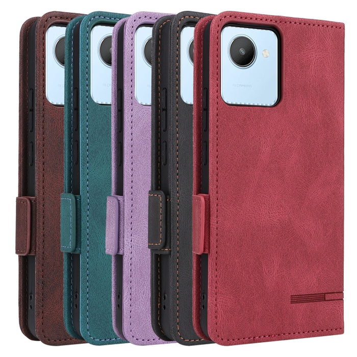 Funda de cuero con cierre magnético para teléfono, For Realme C30, For Samsung Galaxy M13 4G, For Xiaomi Black Shark 5, For Xiaomi Black Shark 5 Pro, For Xiaomi 12S Ultra, For Xiaomi Redmi K40S 5G / Poco F4