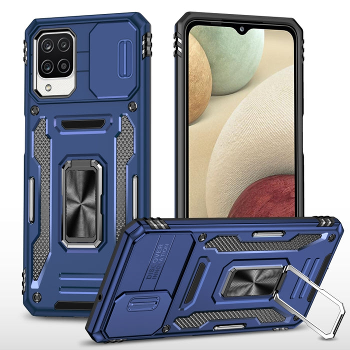 Armor PC + TPU Funda protectora para teléfono con cámara, For Samsung Galaxy A12 5G/4G / M12 / F12, For Xiaomi 12 Pro, For Samsung Galaxy A32 5G, For Samsung Galaxy A52 5G/4G, For Samsung Galaxy S21 5G, For Samsung Galaxy S21+ 5G                       ...
