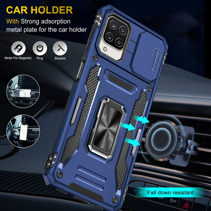 Armor PC + TPU Funda protectora para teléfono con cámara, For Samsung Galaxy A12 5G/4G / M12 / F12, For Xiaomi 12 Pro, For Samsung Galaxy A32 5G, For Samsung Galaxy A52 5G/4G, For Samsung Galaxy S21 5G, For Samsung Galaxy S21+ 5G                       ...