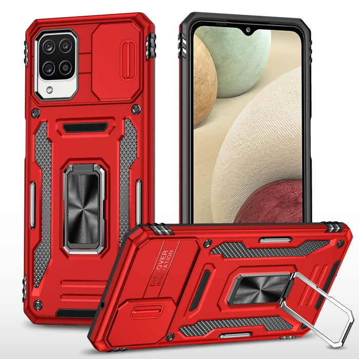 Armor PC + TPU Funda protectora para teléfono con cámara, For Samsung Galaxy A12 5G/4G / M12 / F12, For Xiaomi 12 Pro, For Samsung Galaxy A32 5G, For Samsung Galaxy A52 5G/4G, For Samsung Galaxy S21 5G, For Samsung Galaxy S21+ 5G                       ...