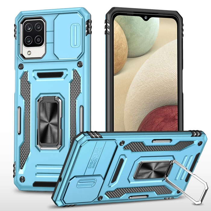 Armor PC + TPU Funda protectora para teléfono con cámara, For Samsung Galaxy A12 5G/4G / M12 / F12, For Xiaomi 12 Pro, For Samsung Galaxy A32 5G, For Samsung Galaxy A52 5G/4G, For Samsung Galaxy S21 5G, For Samsung Galaxy S21+ 5G                       ...