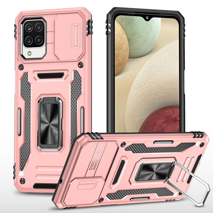 Armor PC + TPU Funda protectora para teléfono con cámara, For Samsung Galaxy A12 5G/4G / M12 / F12, For Xiaomi 12 Pro, For Samsung Galaxy A32 5G, For Samsung Galaxy A52 5G/4G, For Samsung Galaxy S21 5G, For Samsung Galaxy S21+ 5G                       ...