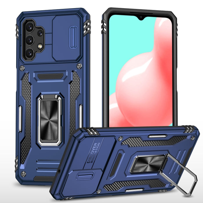 Armor PC + TPU Funda protectora para teléfono con cámara, For Samsung Galaxy A12 5G/4G / M12 / F12, For Xiaomi 12 Pro, For Samsung Galaxy A32 5G, For Samsung Galaxy A52 5G/4G, For Samsung Galaxy S21 5G, For Samsung Galaxy S21+ 5G                       ...