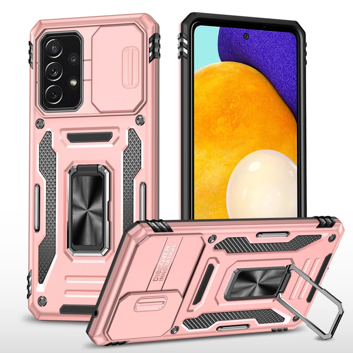 Armor PC + TPU Funda protectora para teléfono con cámara, For Samsung Galaxy A12 5G/4G / M12 / F12, For Xiaomi 12 Pro, For Samsung Galaxy A32 5G, For Samsung Galaxy A52 5G/4G, For Samsung Galaxy S21 5G, For Samsung Galaxy S21+ 5G                       ...