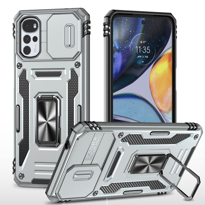 Armor PC + TPU Funda protectora para teléfono con cámara, For Samsung Galaxy A12 5G/4G / M12 / F12, For Xiaomi 12 Pro, For Samsung Galaxy A32 5G, For Samsung Galaxy A52 5G/4G, For Samsung Galaxy S21 5G, For Samsung Galaxy S21+ 5G                       ...