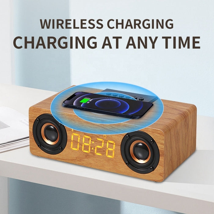 Altavoz inalámbrico Bluetooth de madera de escritorio multifuncional K1