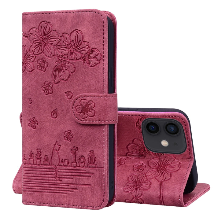 Estuche de cuero en relieve de dibujos animados Sakura Cat