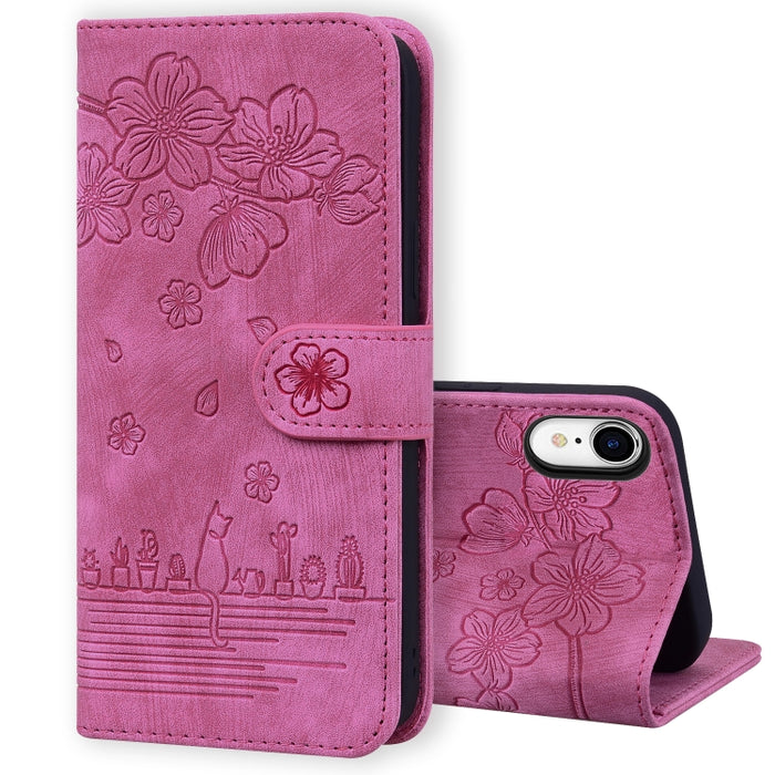 Estuche de cuero en relieve de dibujos animados Sakura Cat