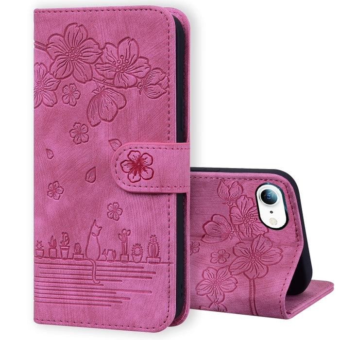 Estuche de cuero en relieve de dibujos animados Sakura Cat