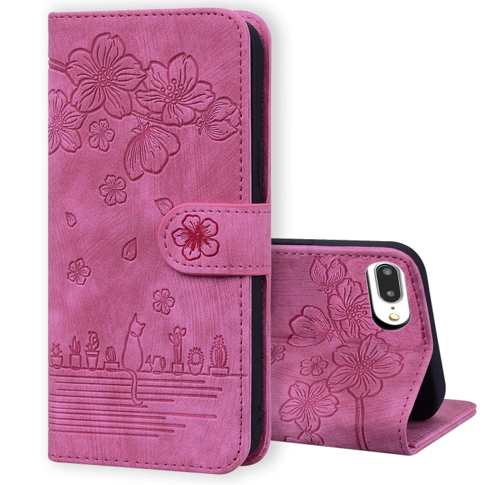 Estuche de cuero en relieve de dibujos animados Sakura Cat