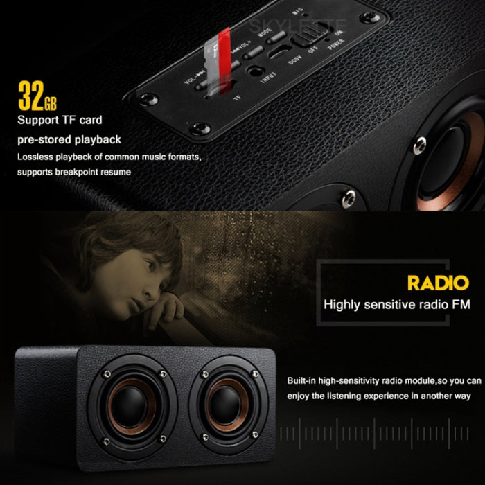 Altavoz inalámbrico de madera de escritorio multifuncional M5 Altavoz Bluetooth
