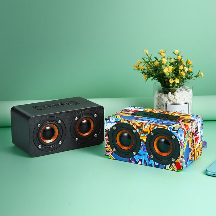Altavoz inalámbrico de madera de escritorio multifuncional M5 Altavoz Bluetooth