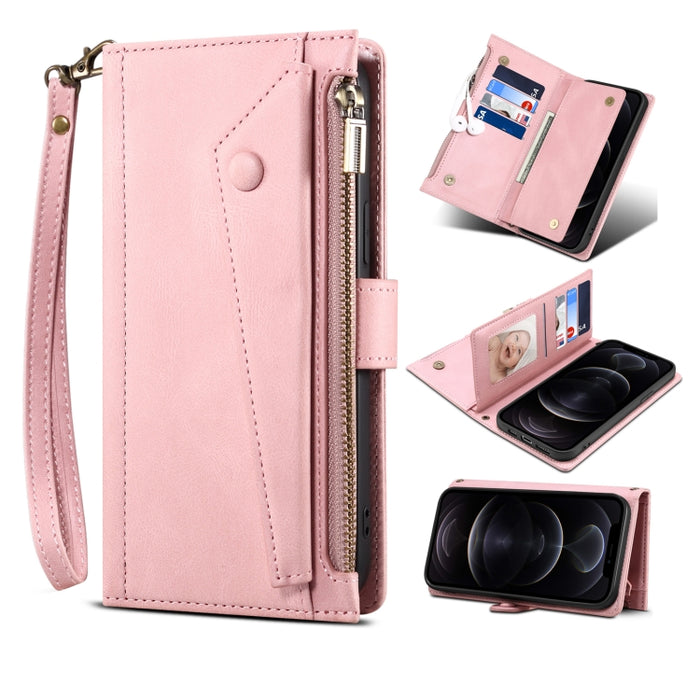 Estuche para teléfono de cuero con tapa RFID retro esmerilado