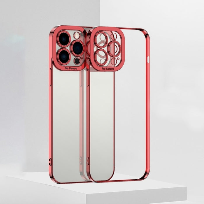 Caja de teléfono de TPU transparente de alta galvanoplastia