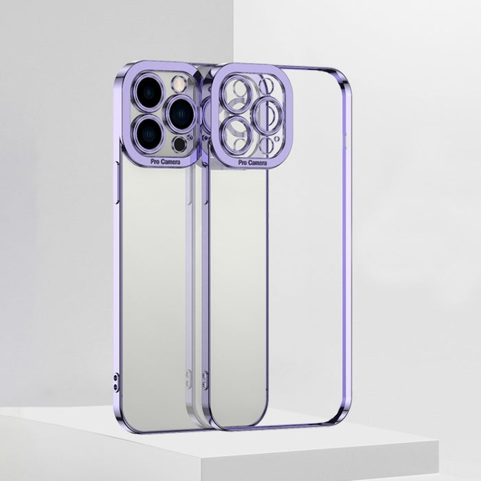 Caja de teléfono de TPU transparente de alta galvanoplastia