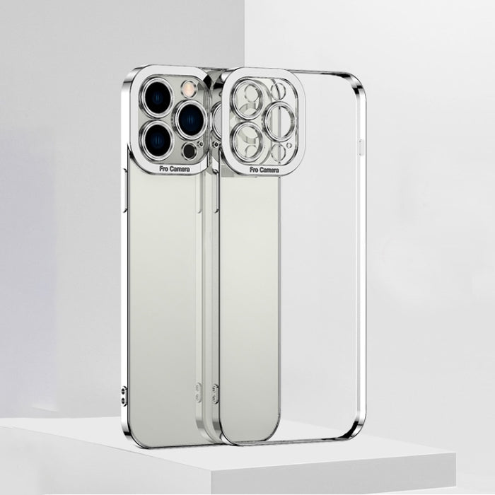 Caja de teléfono de TPU transparente de alta galvanoplastia