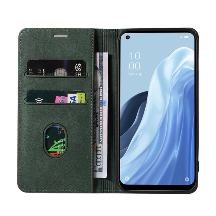 Caja de teléfono de cuero magnético de pulsera, For OPPO Reno7 A, For Samsung Galaxy A13 4G, For Samsung Galaxy A13 5G, For Samsung Galaxy A22 4G, For Samsung Galaxy A22 5G, For Samsung Galaxy A33, For Samsung Galaxy A53, For Samsung Galaxy S21 5G     ...
