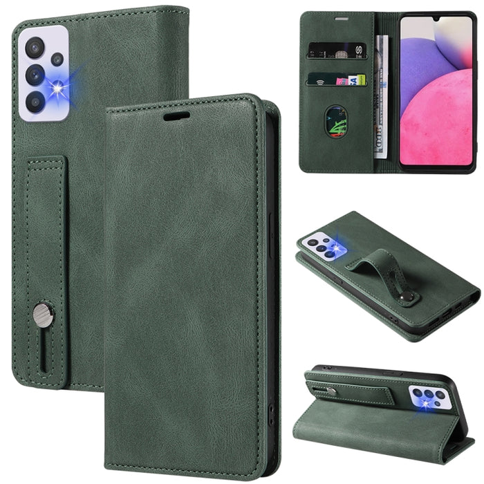 Caja de teléfono de cuero magnético de pulsera, For OPPO Reno7 A, For Samsung Galaxy A13 4G, For Samsung Galaxy A13 5G, For Samsung Galaxy A22 4G, For Samsung Galaxy A22 5G, For Samsung Galaxy A33, For Samsung Galaxy A53, For Samsung Galaxy S21 5G     ...