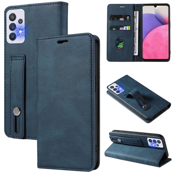 Caja de teléfono de cuero magnético de pulsera, For OPPO Reno7 A, For Samsung Galaxy A13 4G, For Samsung Galaxy A13 5G, For Samsung Galaxy A22 4G, For Samsung Galaxy A22 5G, For Samsung Galaxy A33, For Samsung Galaxy A53, For Samsung Galaxy S21 5G     ...