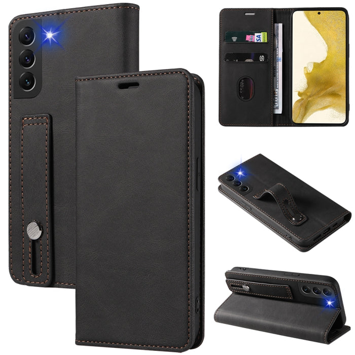 Caja de teléfono de cuero magnético de pulsera, For OPPO Reno7 A, For Samsung Galaxy A13 4G, For Samsung Galaxy A13 5G, For Samsung Galaxy A22 4G, For Samsung Galaxy A22 5G, For Samsung Galaxy A33, For Samsung Galaxy A53, For Samsung Galaxy S21 5G     ...
