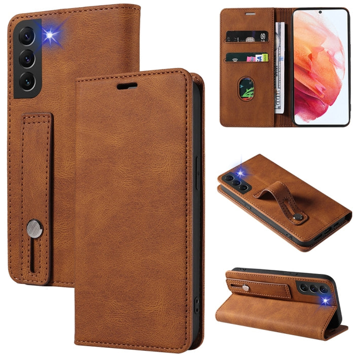 Caja de teléfono de cuero magnético de pulsera, For OPPO Reno7 A, For Samsung Galaxy A13 4G, For Samsung Galaxy A13 5G, For Samsung Galaxy A22 4G, For Samsung Galaxy A22 5G, For Samsung Galaxy A33, For Samsung Galaxy A53, For Samsung Galaxy S21 5G     ...