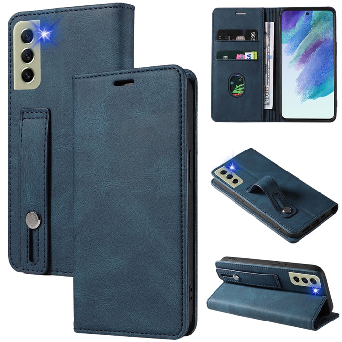Caja de teléfono de cuero magnético de pulsera, For OPPO Reno7 A, For Samsung Galaxy A13 4G, For Samsung Galaxy A13 5G, For Samsung Galaxy A22 4G, For Samsung Galaxy A22 5G, For Samsung Galaxy A33, For Samsung Galaxy A53, For Samsung Galaxy S21 5G     ...