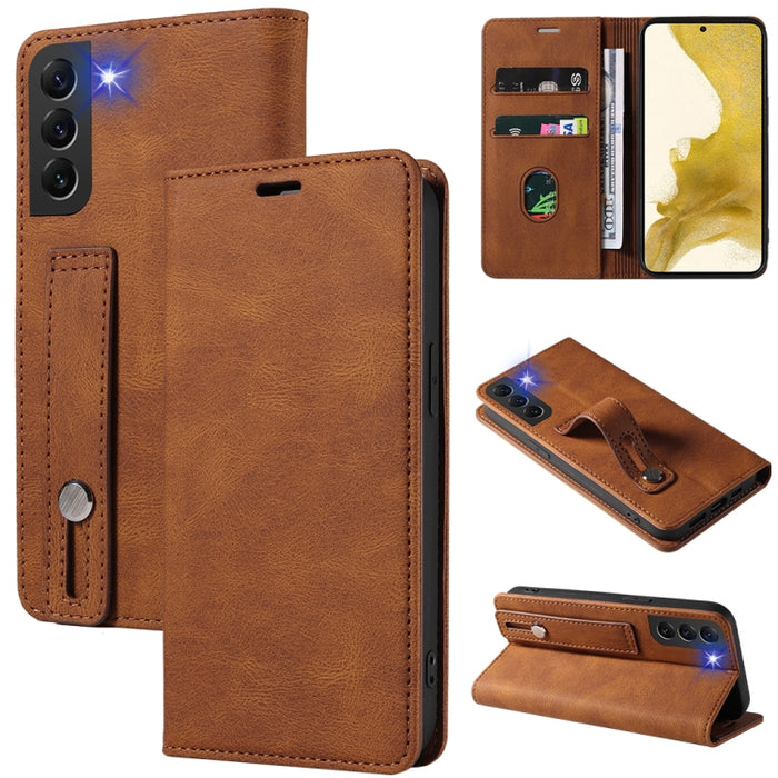 Caja de teléfono de cuero magnético de pulsera, For OPPO Reno7 A, For Samsung Galaxy A13 4G, For Samsung Galaxy A13 5G, For Samsung Galaxy A22 4G, For Samsung Galaxy A22 5G, For Samsung Galaxy A33, For Samsung Galaxy A53, For Samsung Galaxy S21 5G     ...