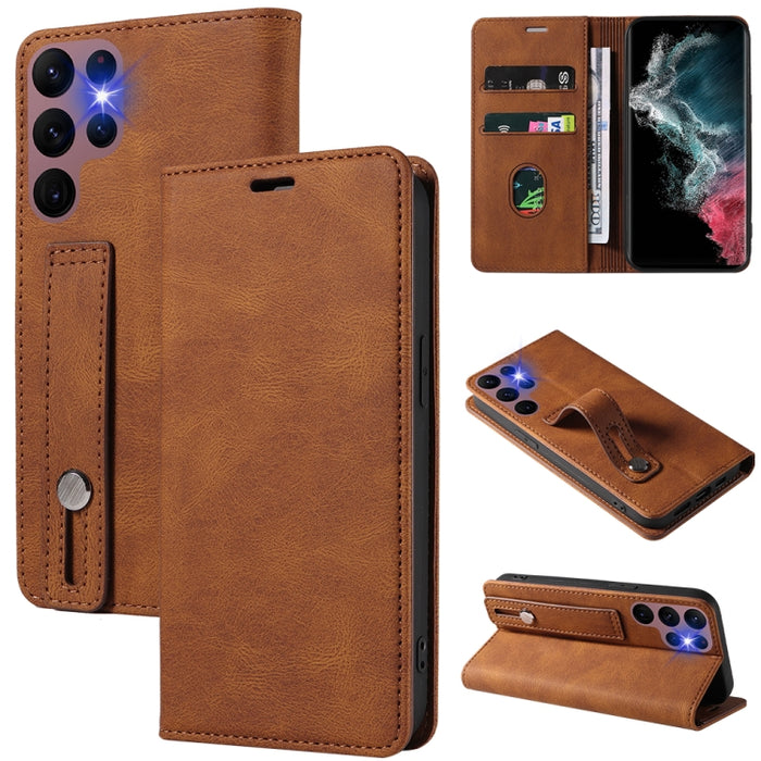 Caja de teléfono de cuero magnético de pulsera, For OPPO Reno7 A, For Samsung Galaxy A13 4G, For Samsung Galaxy A13 5G, For Samsung Galaxy A22 4G, For Samsung Galaxy A22 5G, For Samsung Galaxy A33, For Samsung Galaxy A53, For Samsung Galaxy S21 5G     ...
