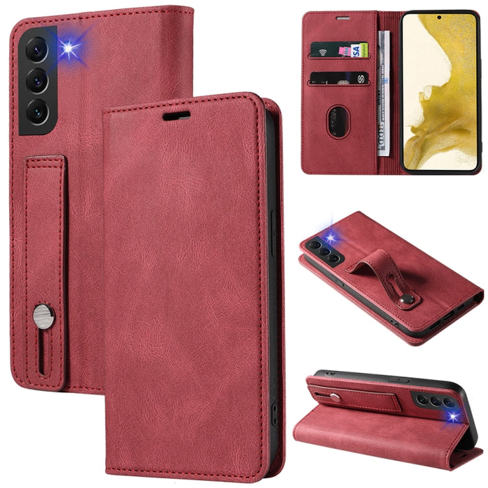 Caja de teléfono de cuero magnético de pulsera, For OPPO Reno7 A, For Samsung Galaxy A13 4G, For Samsung Galaxy A13 5G, For Samsung Galaxy A22 4G, For Samsung Galaxy A22 5G, For Samsung Galaxy A33, For Samsung Galaxy A53, For Samsung Galaxy S21 5G     ...