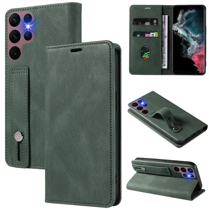 Caja de teléfono de cuero magnético de pulsera, For OPPO Reno7 A, For Samsung Galaxy A13 4G, For Samsung Galaxy A13 5G, For Samsung Galaxy A22 4G, For Samsung Galaxy A22 5G, For Samsung Galaxy A33, For Samsung Galaxy A53, For Samsung Galaxy S21 5G     ...