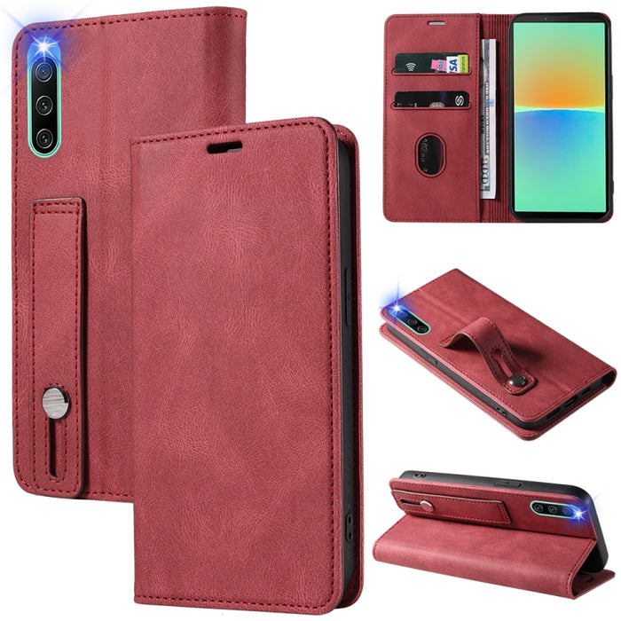 Caja de teléfono de cuero magnético de pulsera, For OPPO Reno7 A, For Samsung Galaxy A13 4G, For Samsung Galaxy A13 5G, For Samsung Galaxy A22 4G, For Samsung Galaxy A22 5G, For Samsung Galaxy A33, For Samsung Galaxy A53, For Samsung Galaxy S21 5G     ...